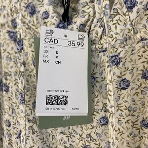 H&M Puff Sleeve Midi Dresss